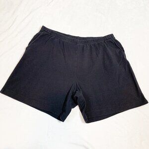 Lands' End Fit 3 cotton elastic waist pull‎ on stretch 6" shorts - Size XL